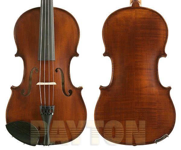 Gliga III viola 15 inch outfit, dark antique
