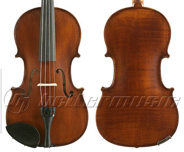 Gliga III Viola 15.5 Inch Outfit - Dark Antique - Set Up w/Pirastro Piranito Strings