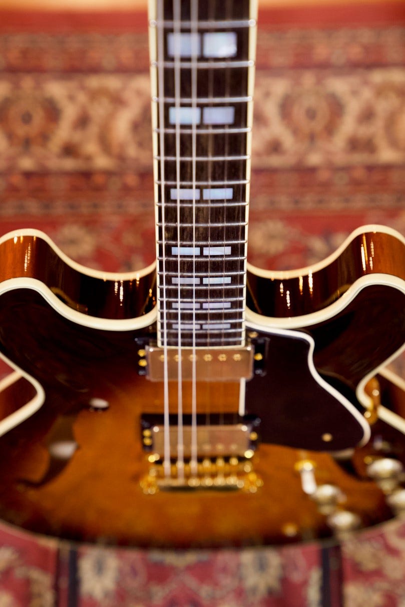 Yamaha SA2200 Handcrafted Semi Hollow Electric Guitar - Brown Sunburst (Made in Japan)