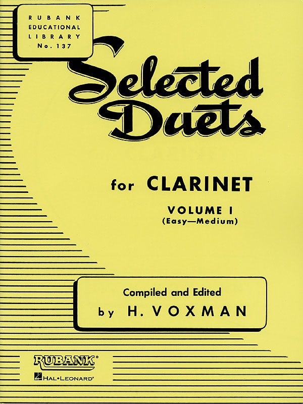 Selected Duets book 1 - Clarinet / VOXMAN (RUBANK)