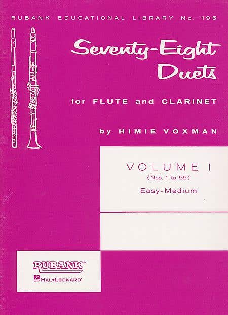 Duets 78 Bk 1 Arr Voxman Fl/Cla PRINT M 4471040