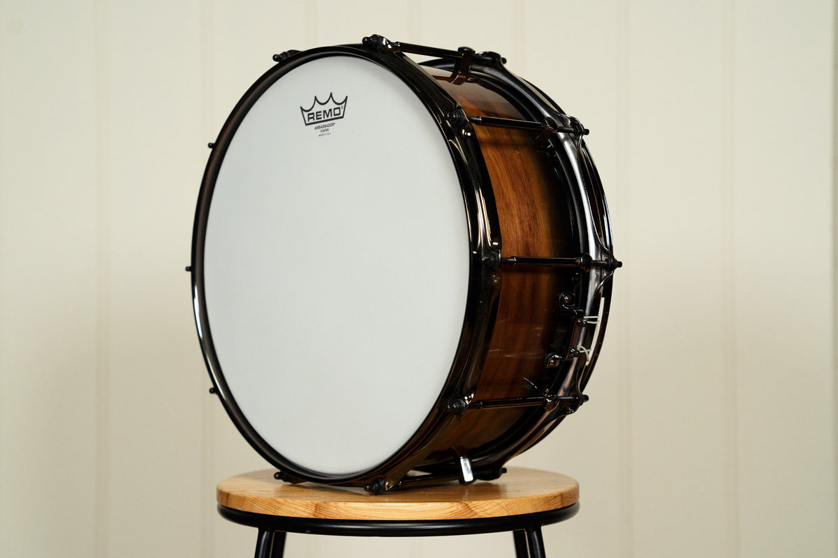Noble and Cooley 14x6" Classic Walnut Snare - Black Fade