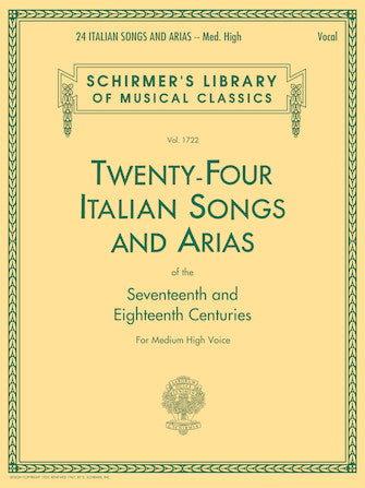 24 Italian Songs & Arias Medium / High Voice