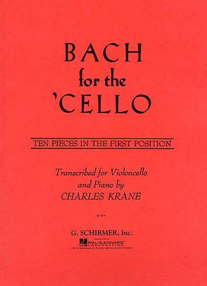 bach for the cello cello/piano / BACH J S (SCHIRMER)