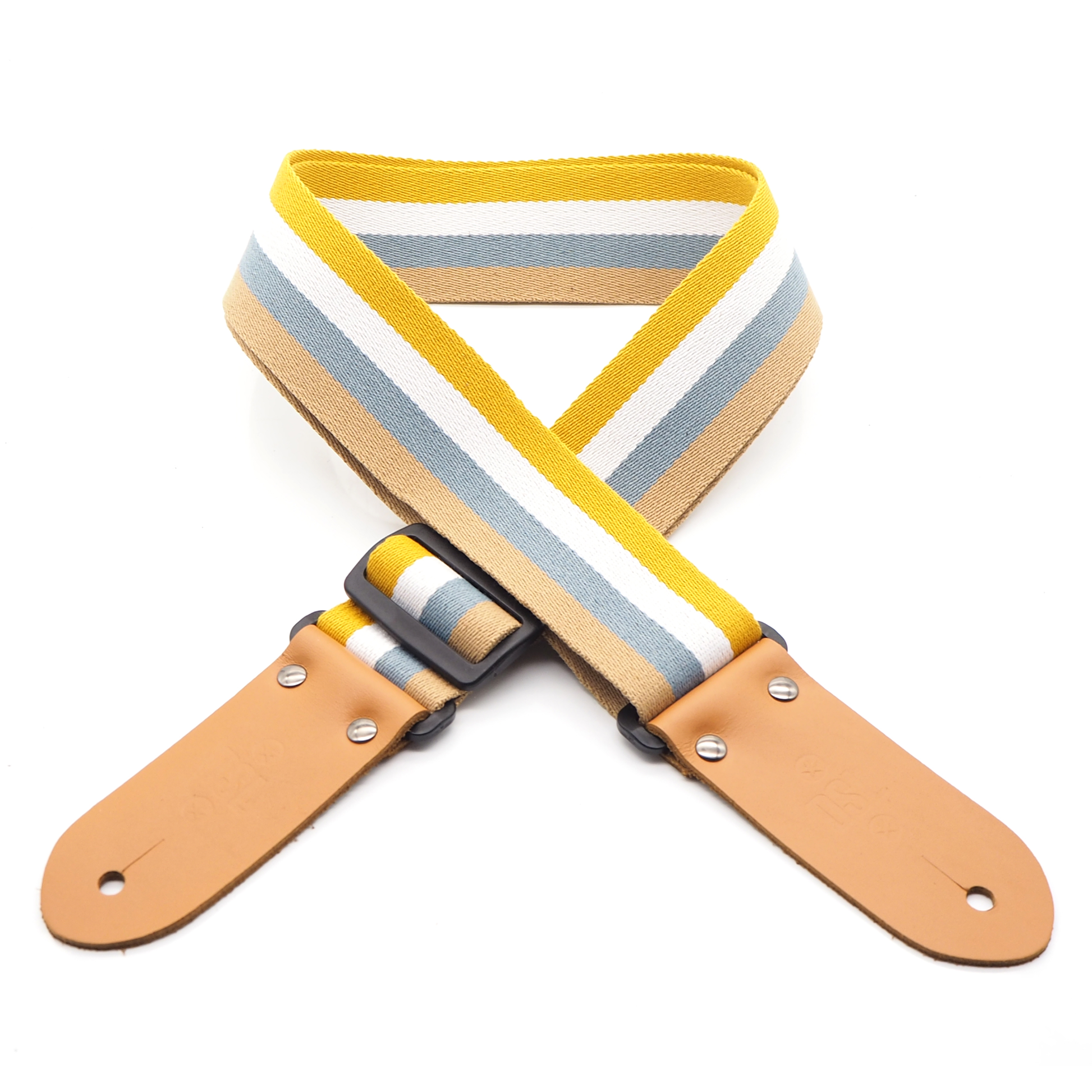 DSL 2 inch Cotton/Polyester Stripe Strap - Biscuit