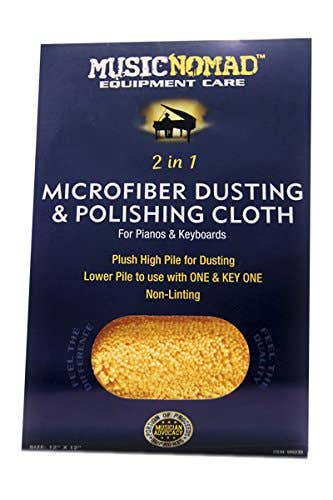 Music Nomad Microfiber Dusting and Polishing Cloth for Pianos and Keyboards