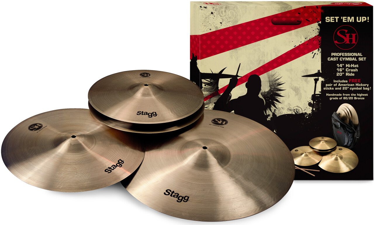 Stagg SH Series Regular Cymbal Pack w/Bag