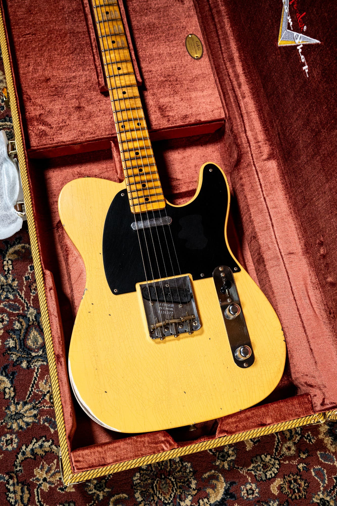 Fender Custom Shop '53 Telecaster - Relic - Aged Nocaster Blonde (#CS100202)