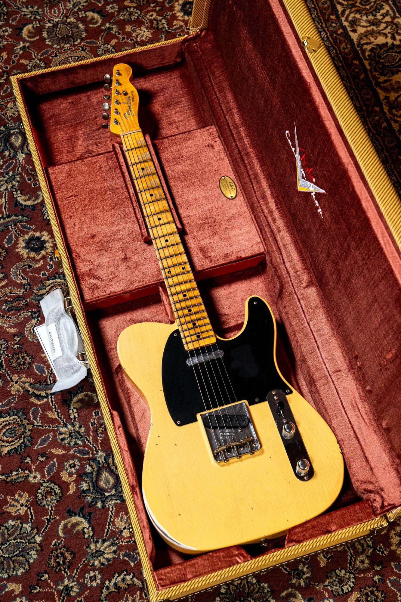 Fender Custom Shop '53 Telecaster - Relic - Aged Nocaster Blonde (#CS100202)