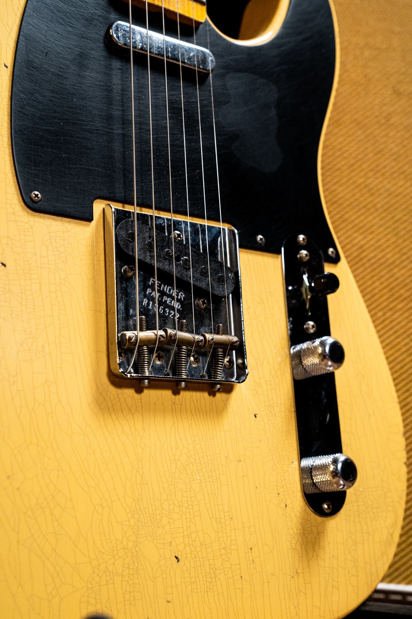 Fender Custom Shop '53 Telecaster - Relic - Aged Nocaster Blonde (#CS100202)