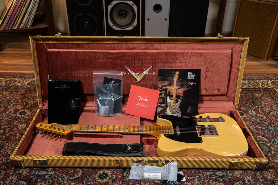 Fender Custom Shop '53 Telecaster - Relic - Aged Nocaster Blonde (#CS100202)
