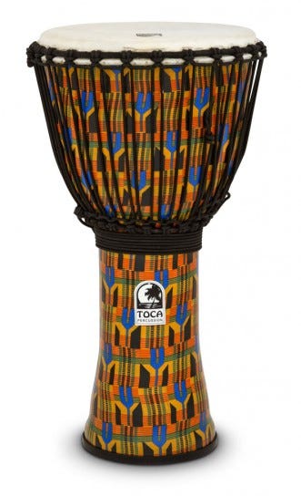 Toca Freestyle Rope Tuned 12” Djembe - Kente Cloth