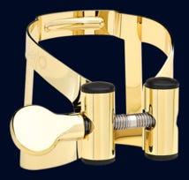Vandoren M|O Alto Ligature with Cap - Aged Gold
