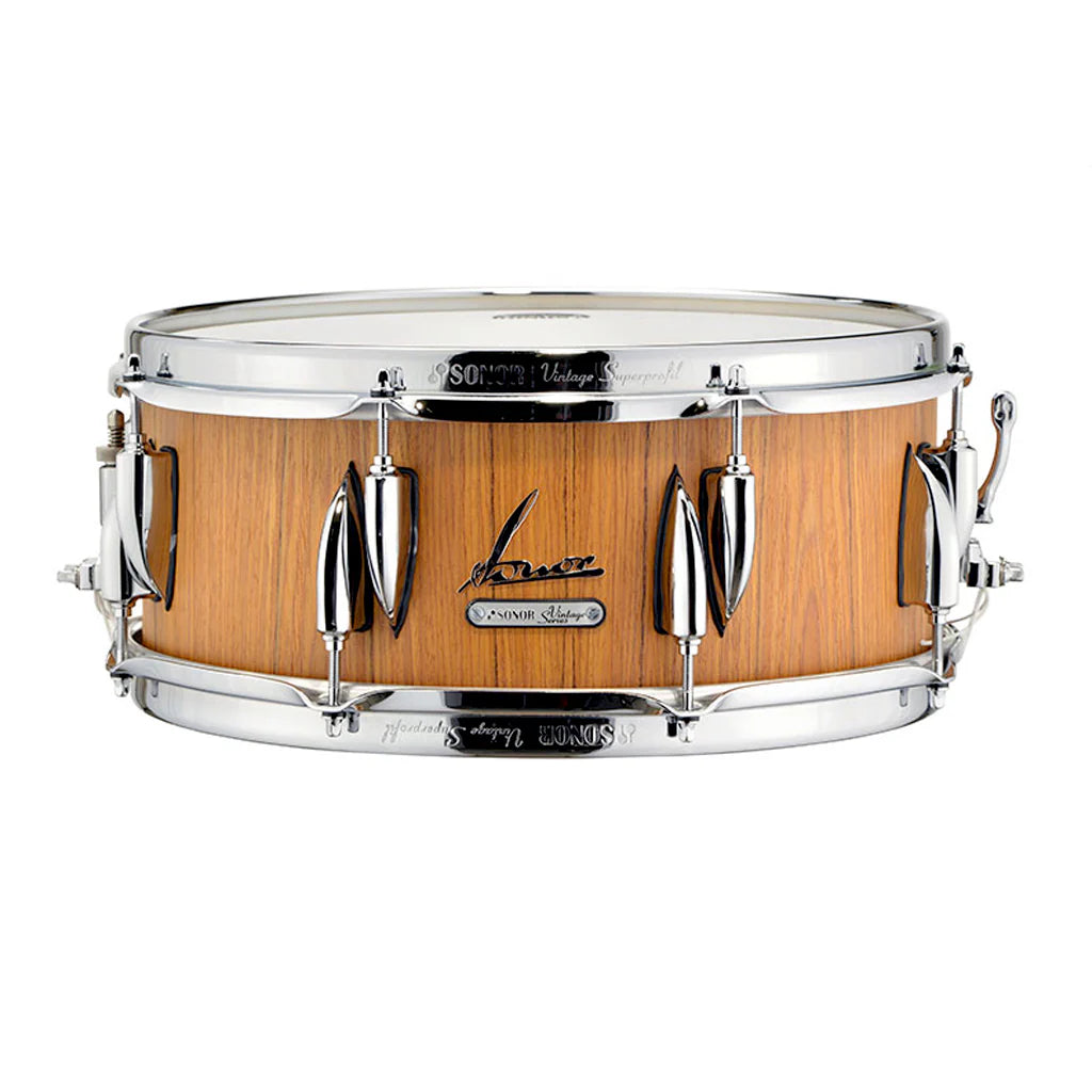 Sonor Vintage Series 14x5.75 Snare Drum - Teak Finish