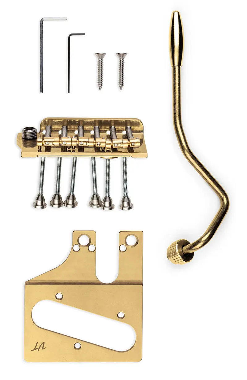 Vega-Trem VT2ND Modern Tele - Gold - No Logo on Arm