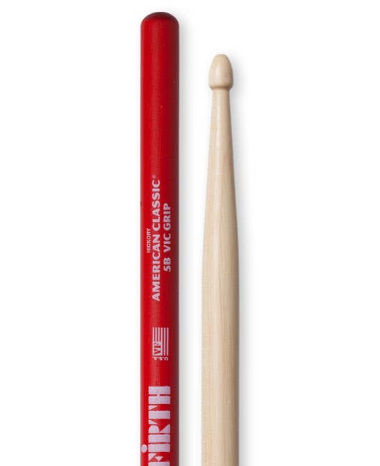 Vic Firth 5B Vic Grip Wood Tip Drumsticks