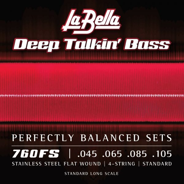 La Bella Bass 760FS DTB Flatwound Bass Strings - Standard 45-105