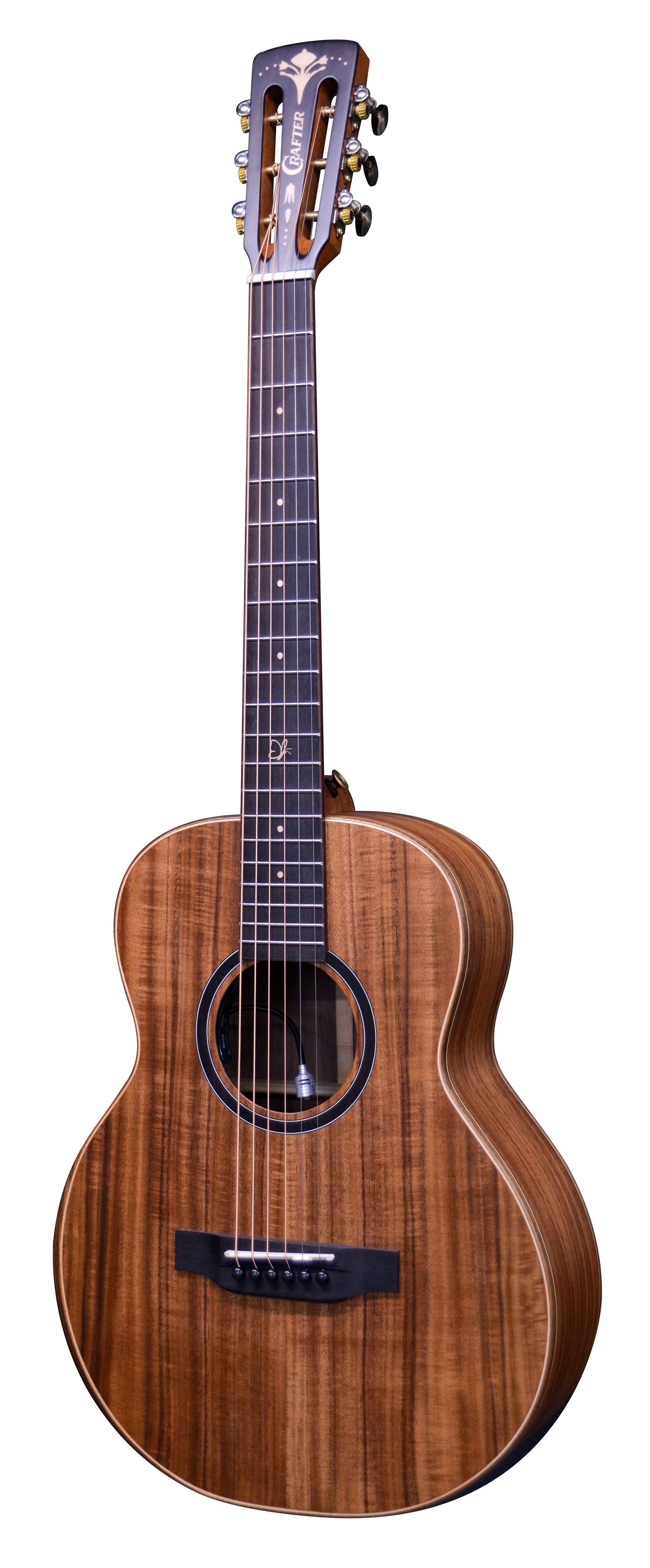 Crafter MINO/ALK Mini Acoustic Electric Guitar w/Gigbag - Koa / Acacia