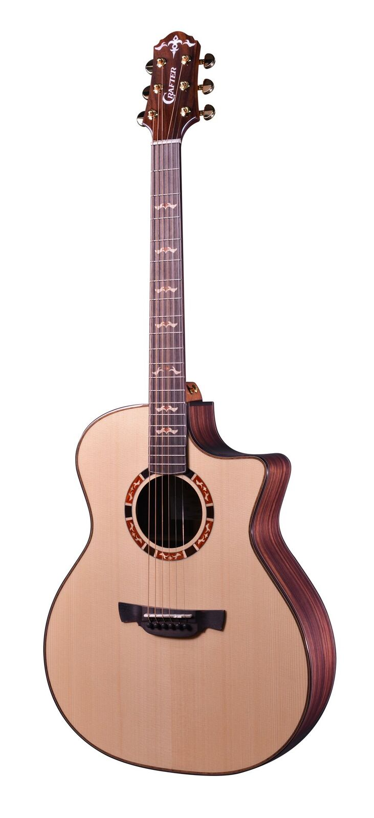 Crafter STG G-20CE Acoustic Electric Guitar w/Mammoth Case - Solid Engelmann Spruce / Rosewood