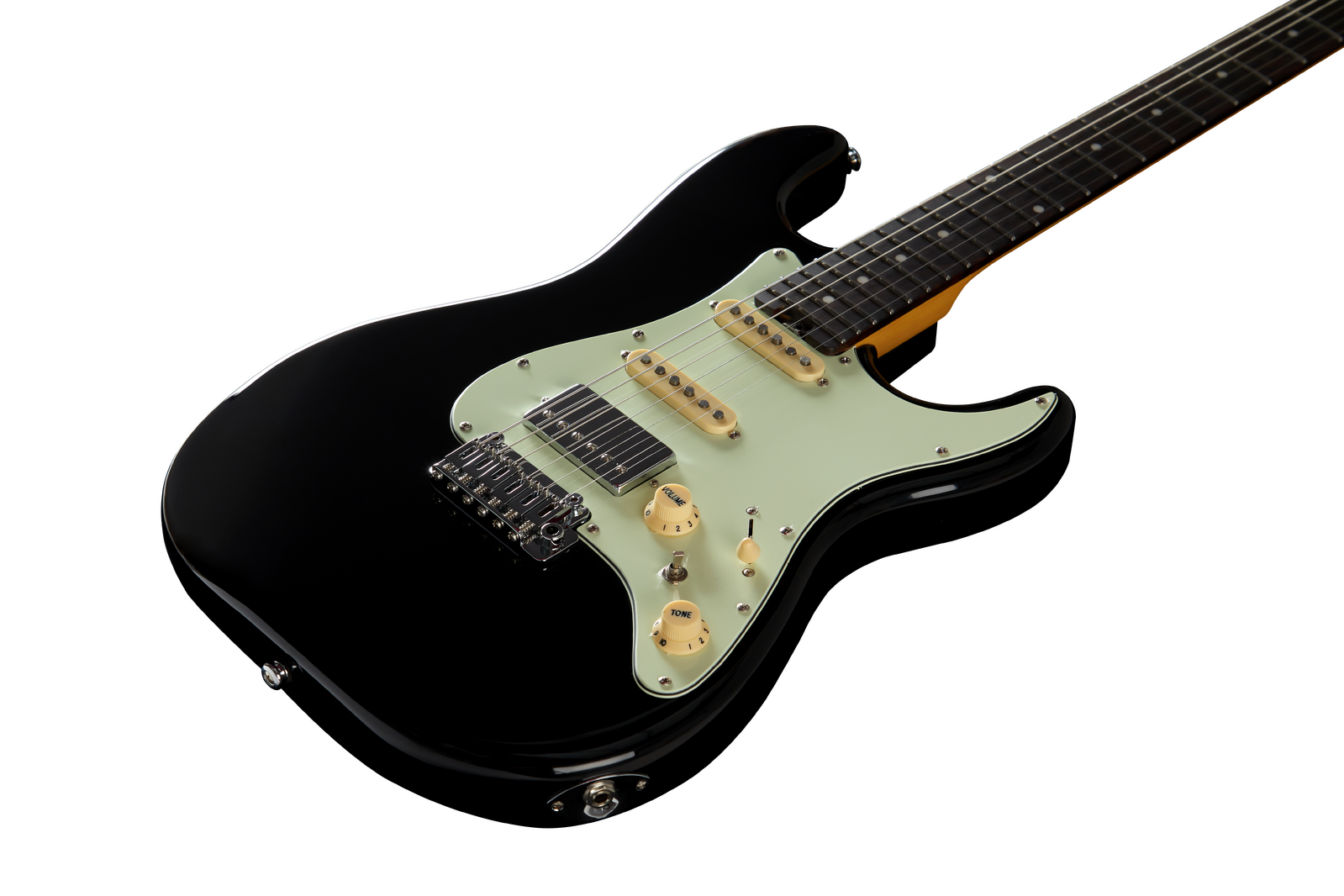 Crafter Silhouette S VVS RS CB HSS Electric Guitar - Cosmic Black