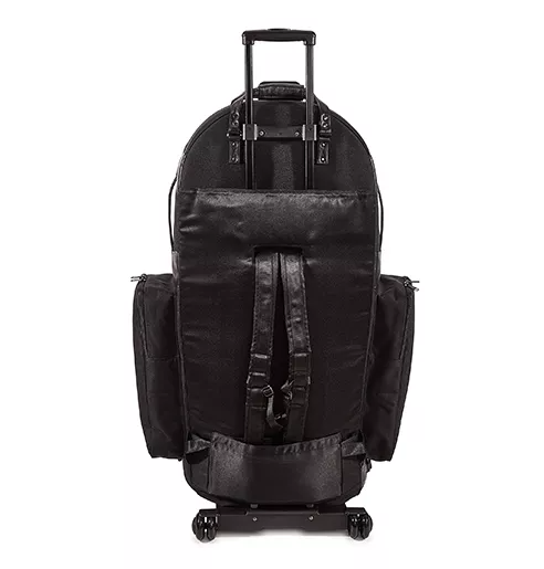 Gard Bags 61-WBFSK 3/4 Tuba Wheelie (HC+OS+W+BP) - Synthetic L/T Black