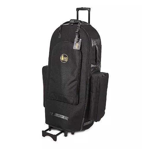 Gard Bags 61-WBFSK 3/4 Tuba Wheelie (HC+OS+W+BP) - Synthetic L/T Black