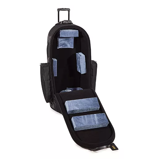 Gard Bags 61-WBFSK 3/4 Tuba Wheelie (HC+OS+W+BP) - Synthetic L/T Black