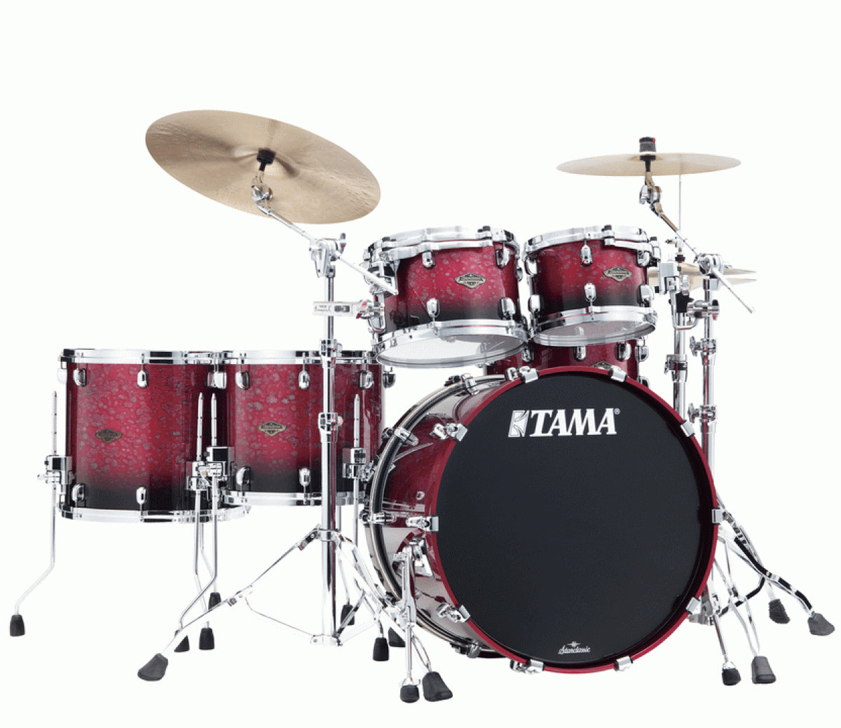 Tama WBS52RZS MDR Star Classic Walnut / Birch 5pc Drum Kit - Shell Pack - Molten Dark Raspberry Fade