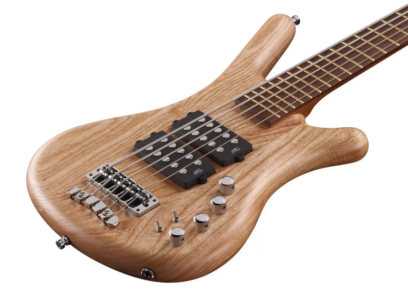 Warwick Teambuilt Pro Series Corvette $$ Ash 5-String Bass w/Gigbag - Natural Transparent Satin