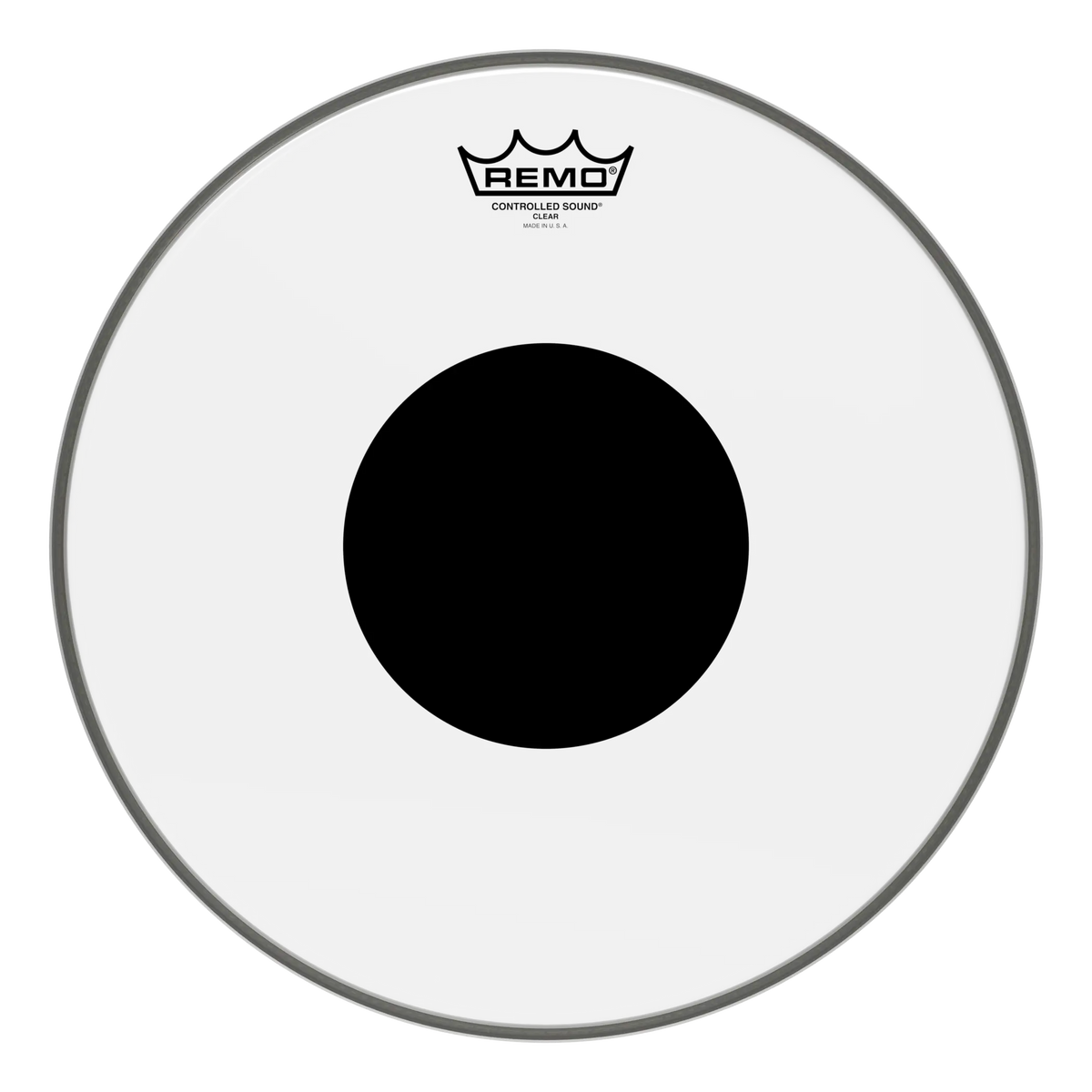 Remo 8" Control Sound Clear Black Dot Top Drum Head