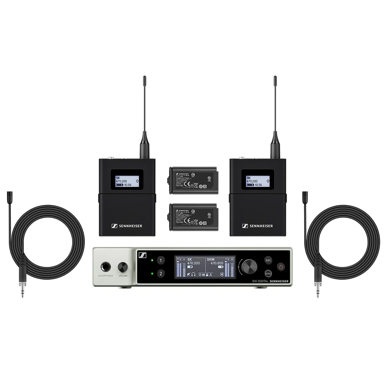 Sennheiser EW-DX MKE 2 SET (R1-9) Digital Wireless Lavalier Set