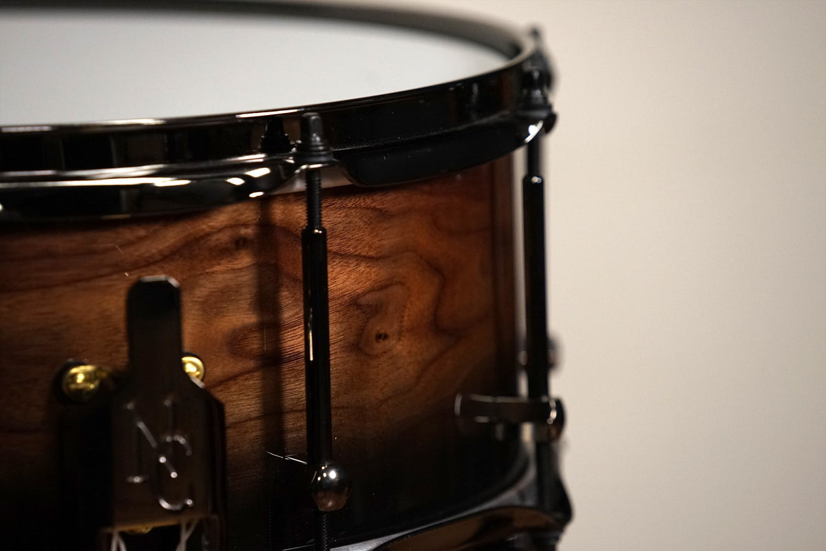 Noble and Cooley 14x6" Classic Walnut Snare - Black Fade