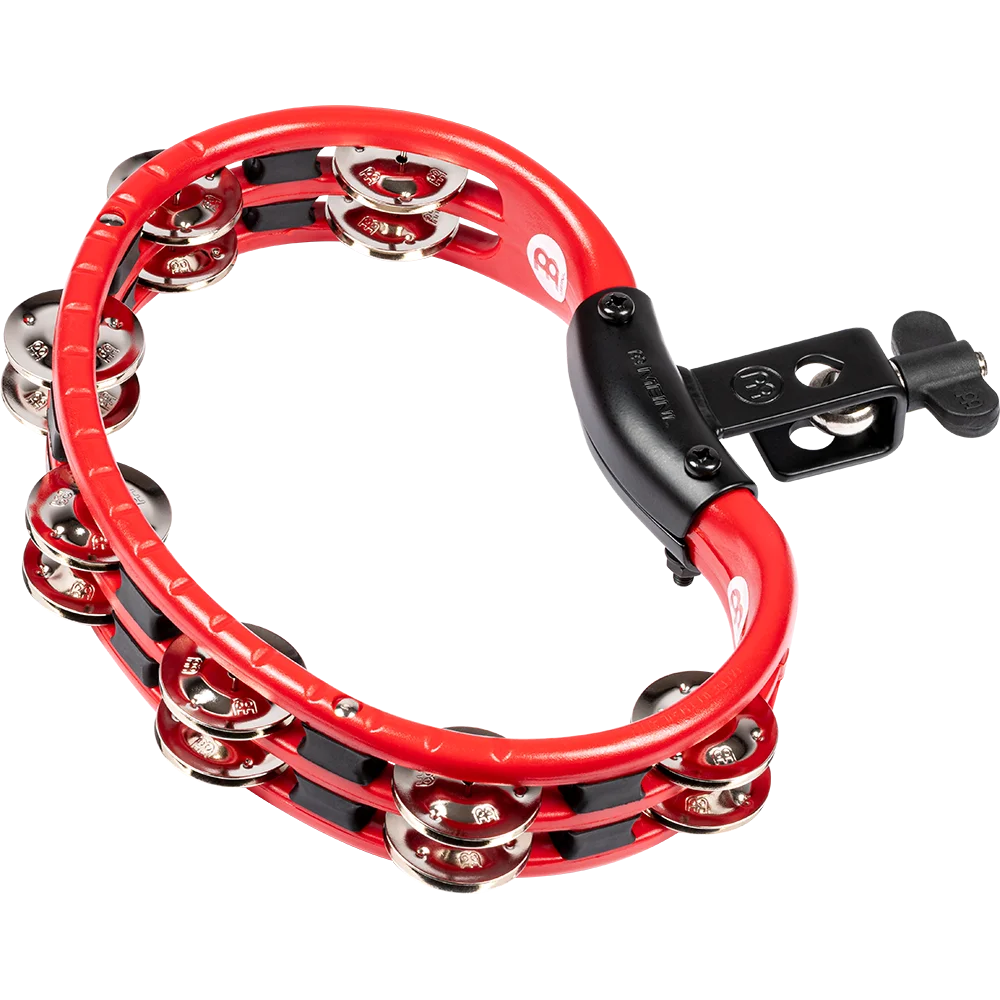 Meinl Mount Moulded Tambourine - Steel Jingles - 2R - Red