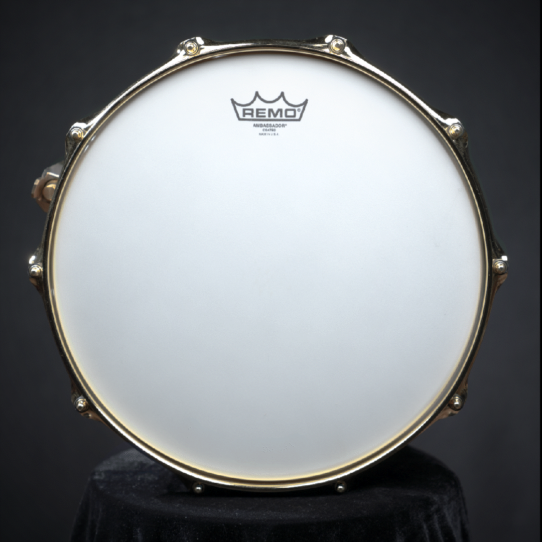 Noble and Cooley 14x7 Classic Beech Snare - Natural Matte - Brass HW / Brass Flanged Hoops / Woodburn Logo