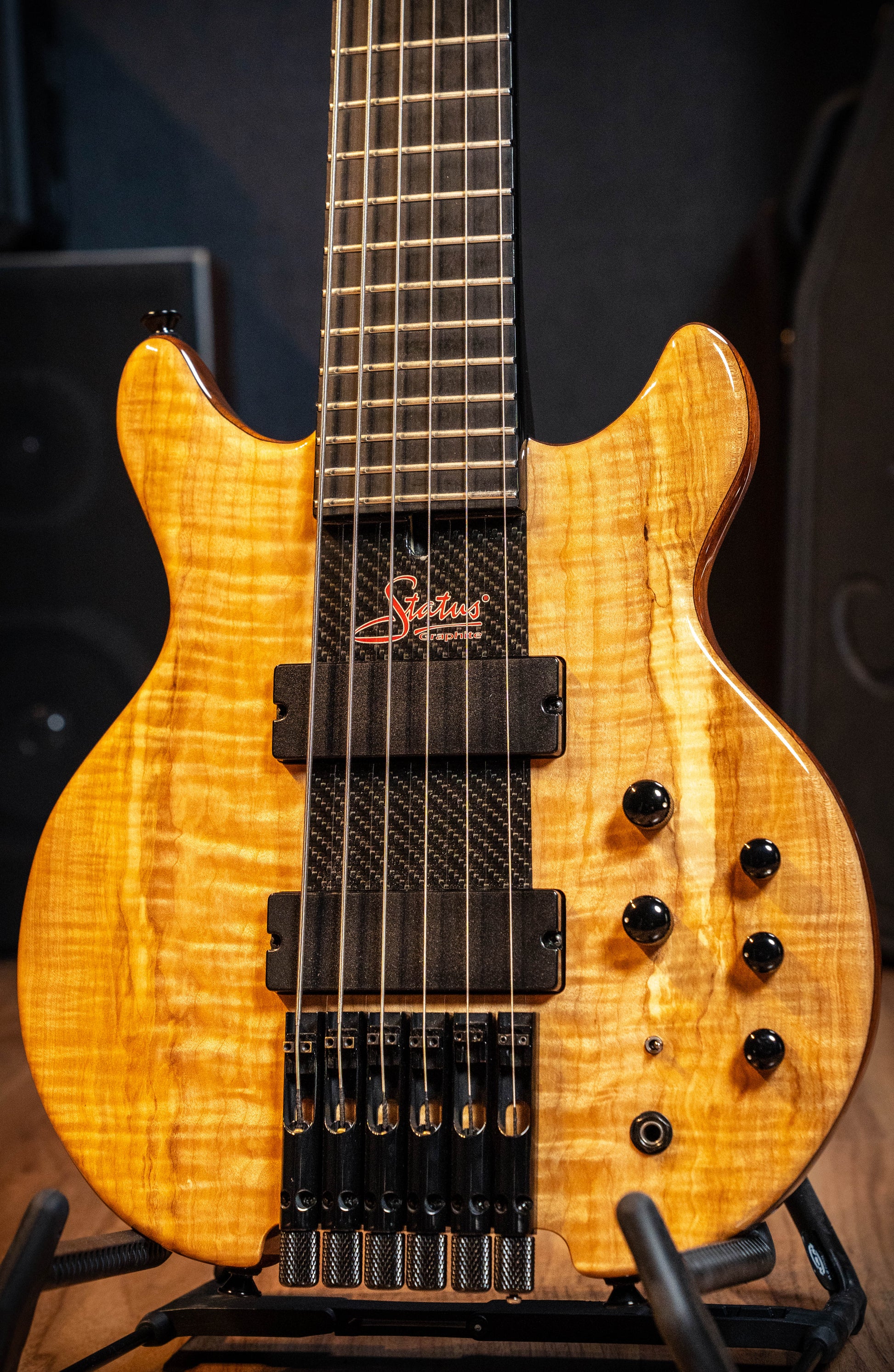 Status Graphite KingBass Artist 6-String Bass w/Case - Natural - Pre-Owned