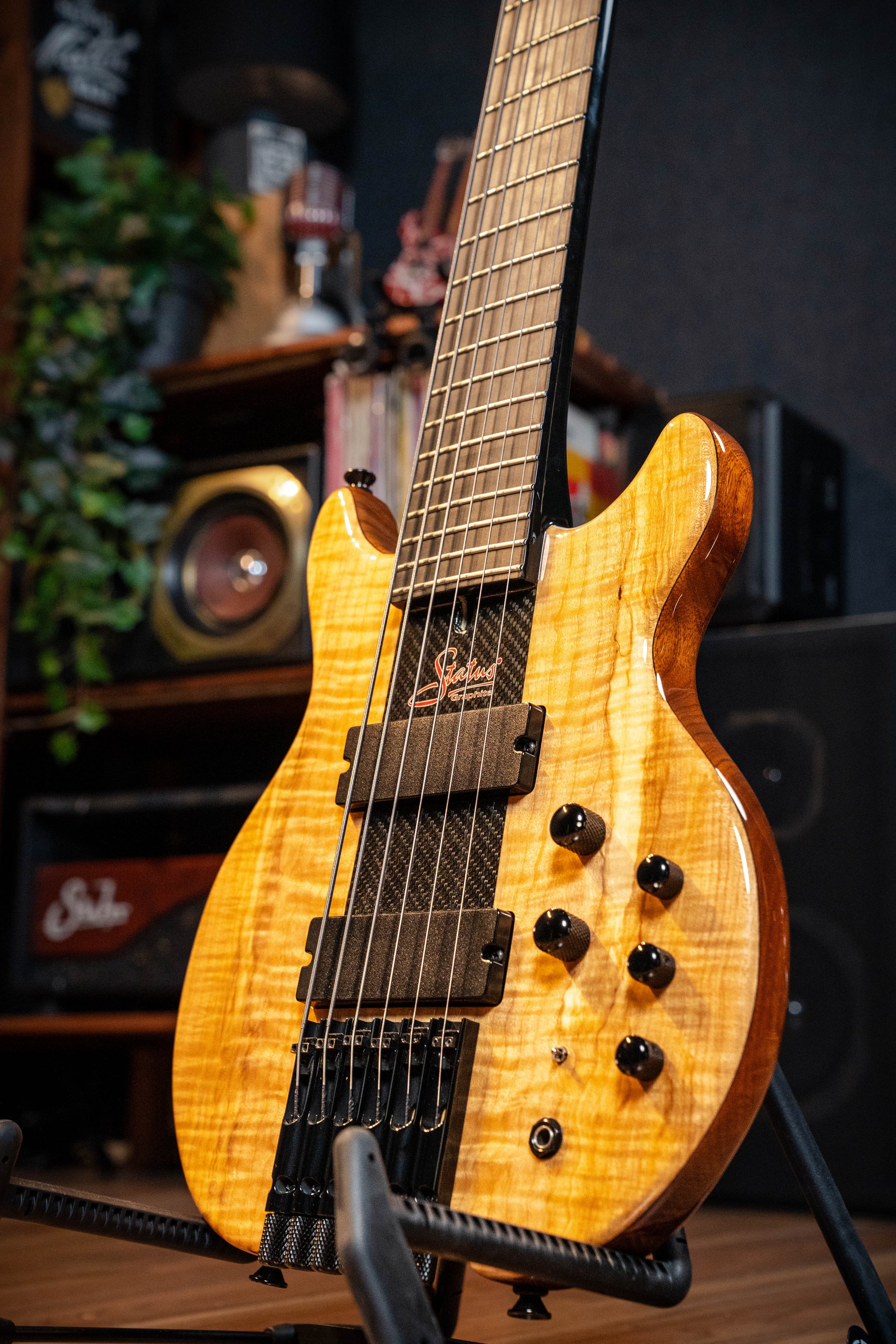 Status Graphite KingBass Artist 6-String Bass w/Case - Natural - Pre-Owned