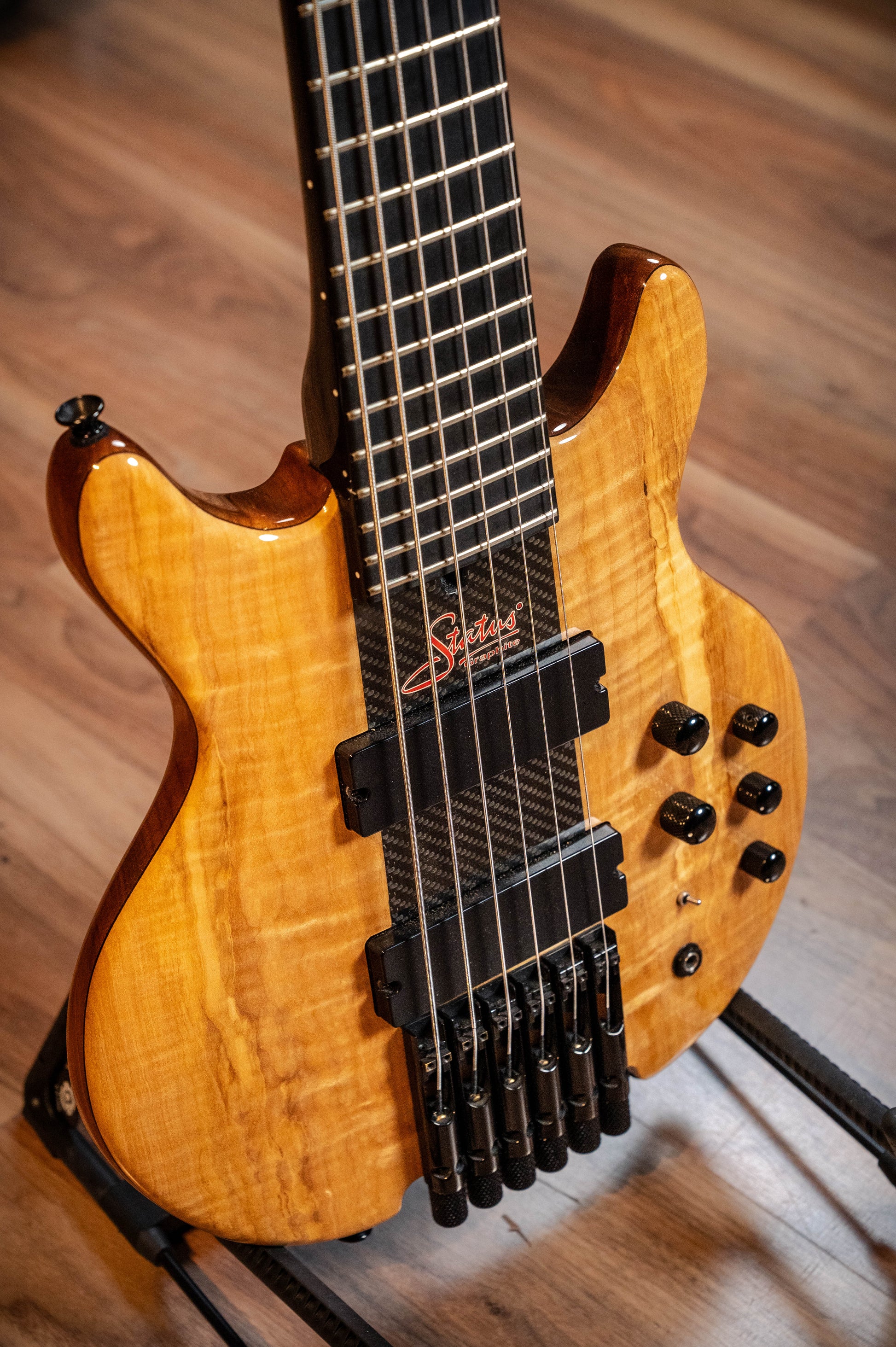 Status Graphite KingBass Artist 6-String Bass w/Case - Natural - Pre-Owned