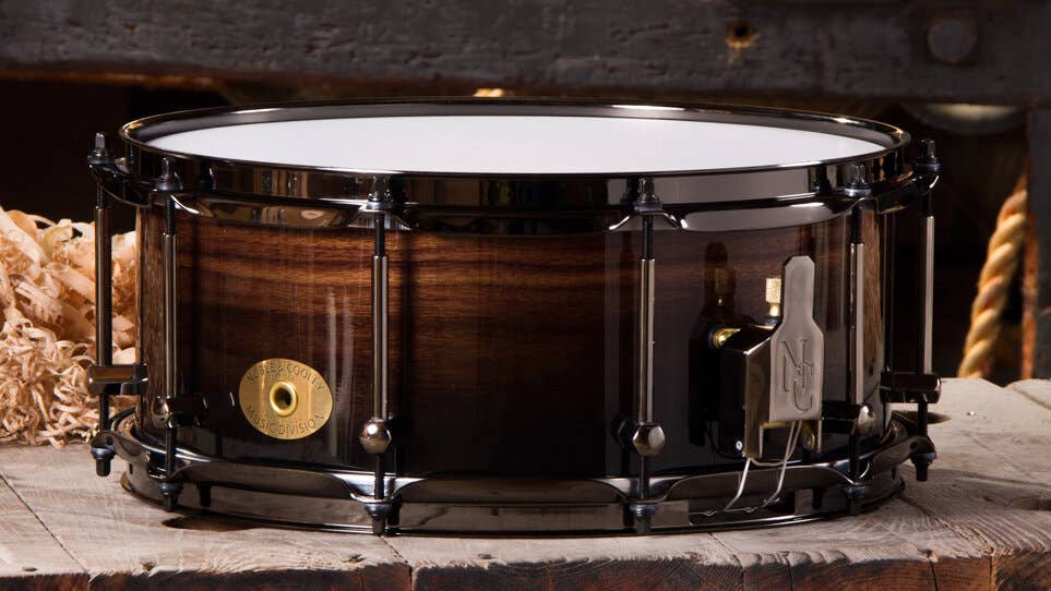Noble and Cooley 14x6" Classic Walnut Snare - Black Fade