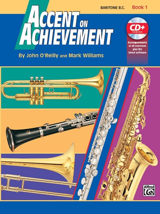 accent on achievement book 2 for baritone bass cleff / OREILLY WILLIAMS (ALFRED)