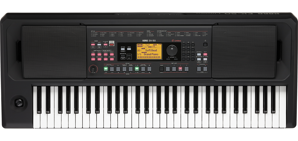 Korg EK-50L Entertainer Keyboard w/ Built-in High Volume Speakers