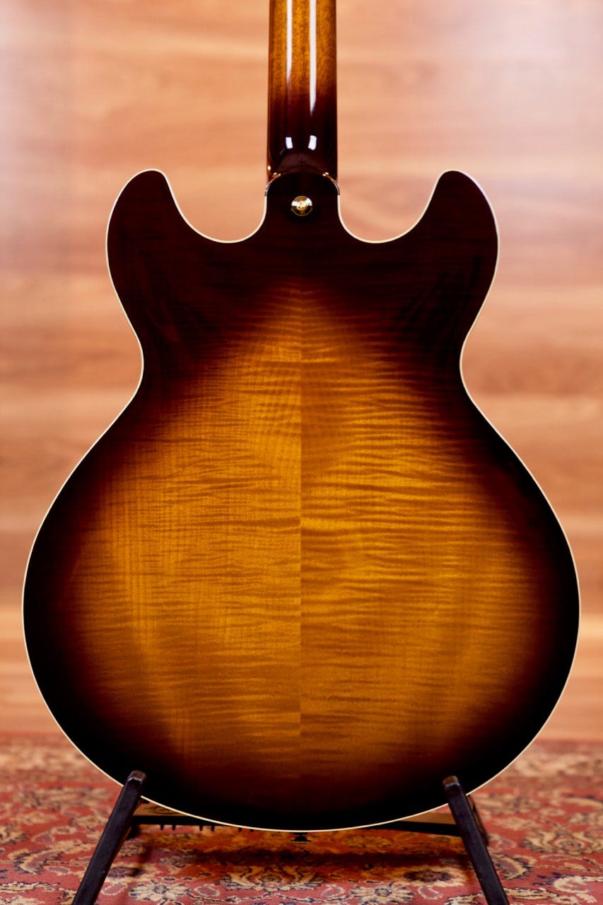 Yamaha SA2200 Handcrafted Semi Hollow Electric Guitar - Brown Sunburst (Made in Japan)
