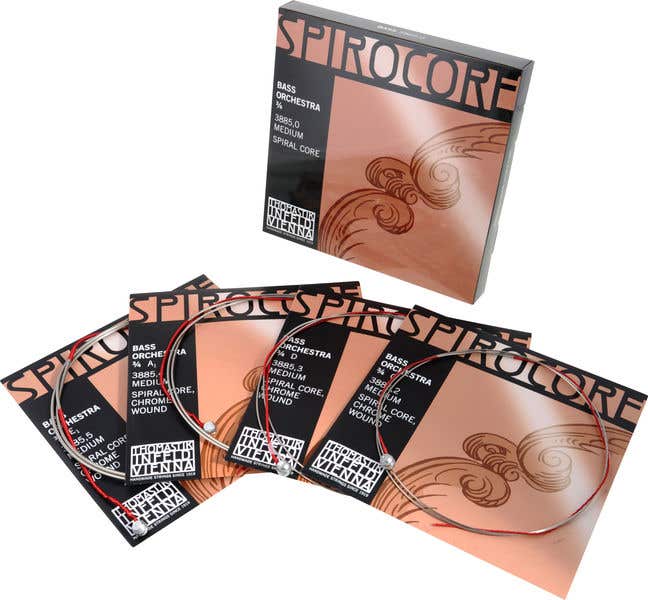 Thomastik 3/4 SIZE DOUBLE BASS String SET - FLAT CHROME / SPIROCORE