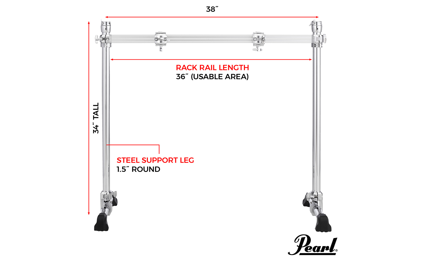 Pearl DR-511 Icon Drum Rack - Bridge Style