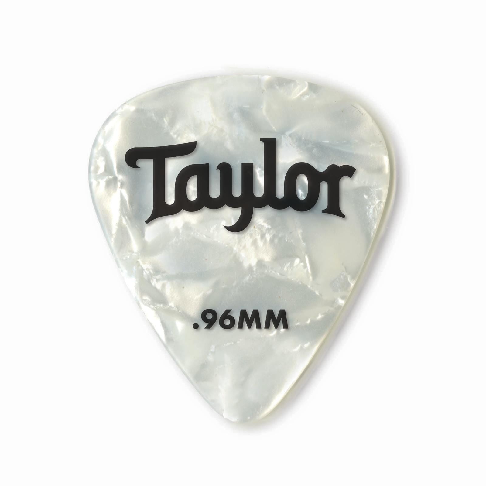 Taylor Celluloid 351 White Pearl 0.96 Guitar Picks - 12pk