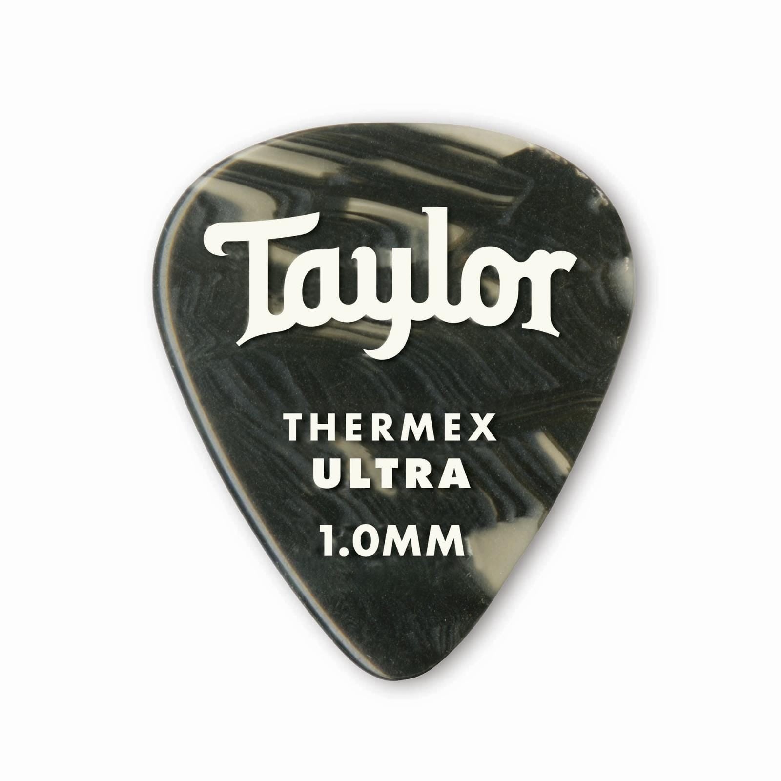 Taylor Prem351 Thermex Ultrapicks - Black Onyx - 1.00mm (6pk)