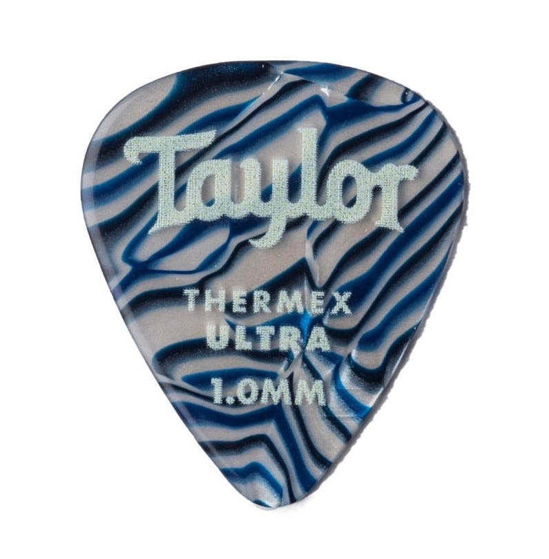 Taylor Prem351 Thermex Ultrapicks - Blue Swirl - 1.00mm (6pk)