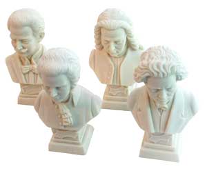 BUST 11CM-CRUSHED MARBLE BEETHOVEN