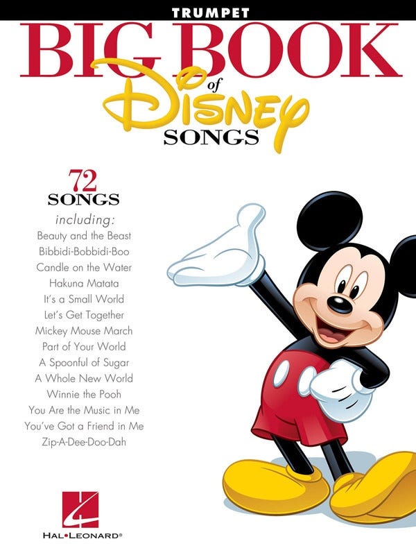 Big Book Of Disney Songs Trumpet