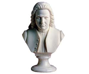 30cm Crushed Marble Bach Bust
