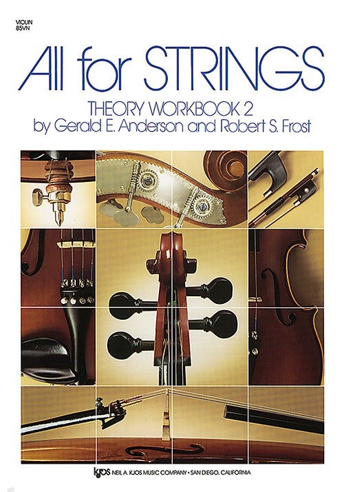 All For Strings Theory Workbook 2 Violin